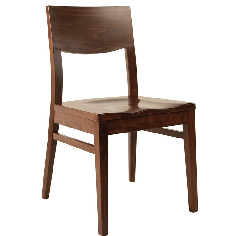 Adriano Chaise de salle à manger en bois massif | Wayfair.ca